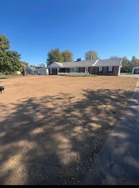 Residential site grading and land preparation by Sam Long Landscaping
